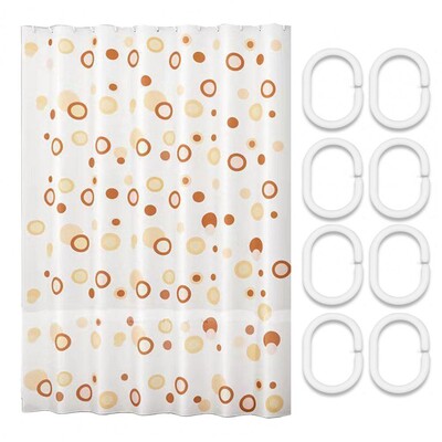 1 set 180*120 cm perdea de duș despărțitor impermeabil perdea pentru cadă căptușită cu țesătură de hotel, lavabilă la mașină, moale pentru baie de acasă