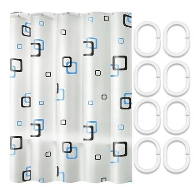 1 set 180*120 cm perdea de duș despărțitor impermeabil perdea pentru cadă căptușită cu țesătură de hotel, lavabilă la mașină, moale pentru baie de acasă