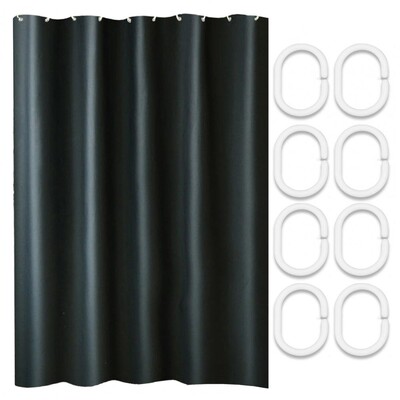 1 set 180*120 cm perdea de duș despărțitor impermeabil perdea pentru cadă căptușită cu țesătură de hotel, lavabilă la mașină, moale pentru baie de acasă