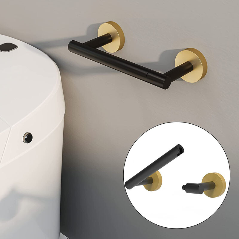 Vannitoatarvikud 304 roostevabast terasest tualettpaberihoidja ümmargune paberirest seinale kinnitatav Liigutatav salvrätikuhoidja käterätikuivati