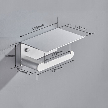 Θήκη για χαρτί τουαλέτας μπάνιου Θήκη τηλεφώνου Βάση τοίχου WC Rolhouder Χαρτοθήκη με ράφι πετσετών κουτιά χαρτιού