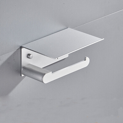 Държач за хартия за тоалетна баня Държач за телефон Стенен монтаж WC Rolhouder Държач за хартия с рафт Поставка за кърпи Кутии за кърпички