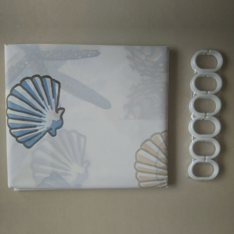 180*200cm Vonios kambario dušo užuolaidos vandeniui ir pelėsiui atsparios namų vonios sienelės Dekoratyvinės vonios užuolaidos su 12 kabliukų