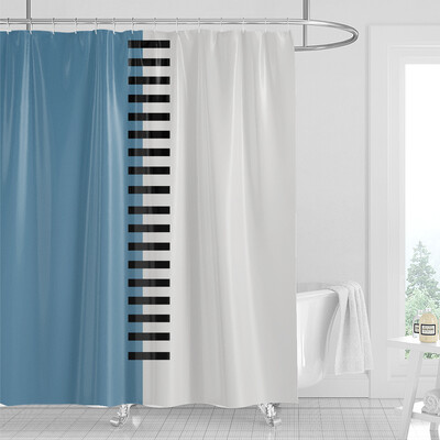 Baie pictură nordică abstractă perdea de duș medievală minimalistă artă poliester țesătură perdea de duș 180 * 180 cm cu cârlige