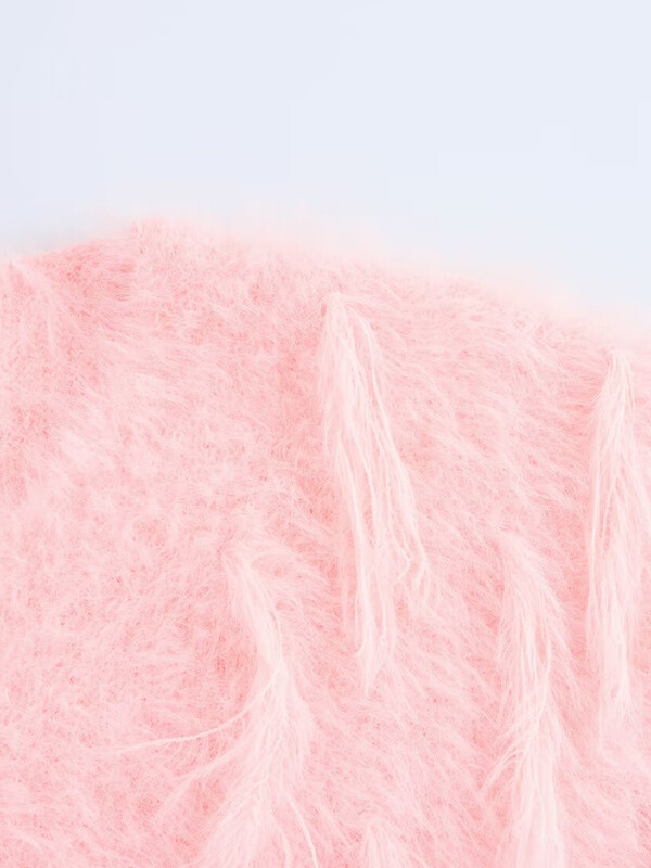 Novi ženski modni europski i američki stil, pleteni pulover s dugim rukavima i V-izrezom