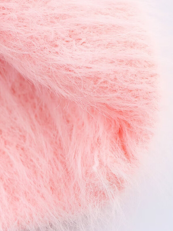 Novi ženski modni europski i američki stil, pleteni pulover s dugim rukavima i V-izrezom