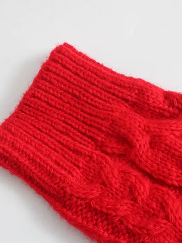 Îmbrăcăminte pentru femei 2024 iarnă în stil european și american modă simplu versatil pulover răsucit pulover tricotat cu mâneci lungi