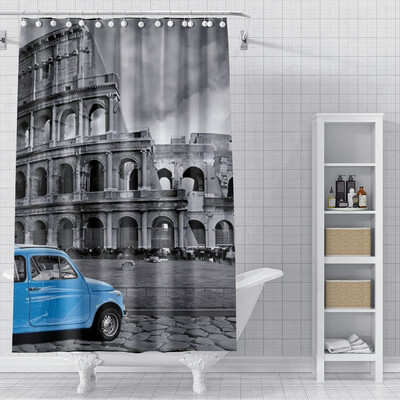 namų dušo užuolaidos vonios kambariui Aliejinės tapybos stiliaus vandeniui atsparus audinys vonios kambarys Užuolaidos šiuolaikiškos dušo užuolaidos 180x200 240x200