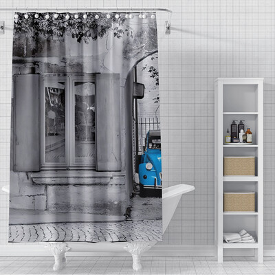 namų dušo užuolaidos vonios kambariui Aliejinės tapybos stiliaus vandeniui atsparus audinys vonios kambarys Užuolaidos šiuolaikiškos dušo užuolaidos 180x200 240x200