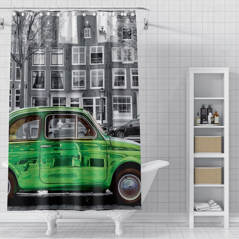 namų dušo užuolaidos vonios kambariui Aliejinės tapybos stiliaus vandeniui atsparus audinys vonios kambarys Užuolaidos šiuolaikiškos dušo užuolaidos 180x200 240x200