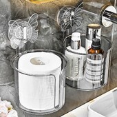 Seinale kinnitatav tualettpaberi hoidik veekindel kudede hoiukarbi jaotur, trumlita stantsivaba hoiurest köögi ja vannitoa jaoks