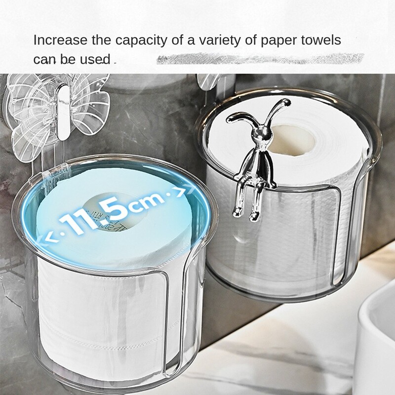 Seinale kinnitatav tualettpaberi hoidik veekindel kudede hoiukarbi jaotur, trumlita stantsivaba hoiurest köögi ja vannitoa jaoks