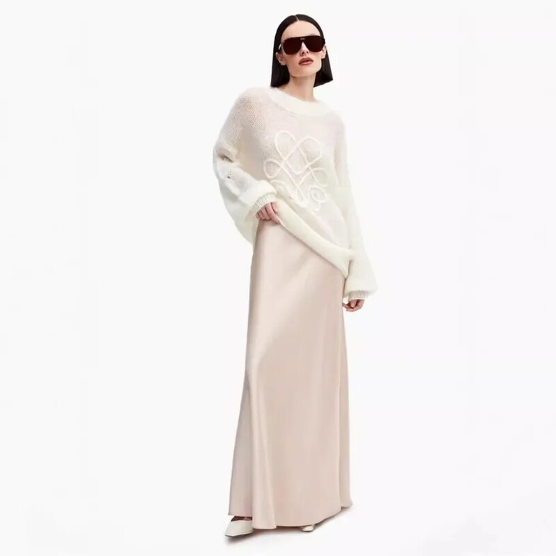 Toamnă Iarnă Leneș Leneș Pulover Jachetă Femei Pulover Tricotat Topuri Broderie Cu mânecă lungă Harajuku Estetic Roz Tricoturi Pulovere