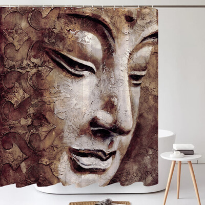 Perdele de duș cu model de flori de fluturi Perdele de baie Perdele de baie din poliester impermeabil cu 12 cârlige Perdeau de duș