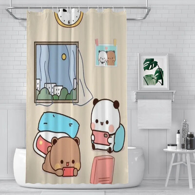 Perdeau de duș Baie Cute Bear Pnada Bubu Dudu decor Articole moderne de uz casnic Perdeau de baie Cadou de absolvire Cadou de festival