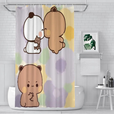 Perdeau de duș Baie Cute Bear Pnada Bubu Dudu decor Articole moderne de uz casnic Perdeau de baie Cadou de absolvire Cadou de festival