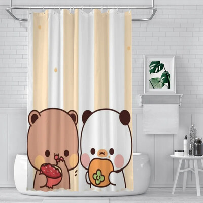 Perdeau de duș Baie Cute Bear Pnada Bubu Dudu decor Articole moderne de uz casnic Perdeau de baie Cadou de absolvire Cadou de festival