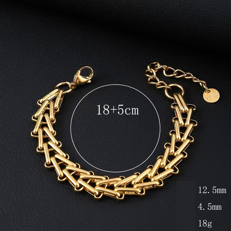 Titāna tērauda rokassprādze ins style moderna nerūsējošā tērauda aproce, pārklāta krāsnī ar 18K īstu zeltu, universāla nerūsējošā tērauda aproce no titāna tērauda