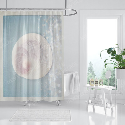 Namų vandeniui atsparaus audinio vonios užuolaidų priedai 90x200 dušo užuolaidos 240 * 200 Atlantis stiliaus dušo užuolaidos