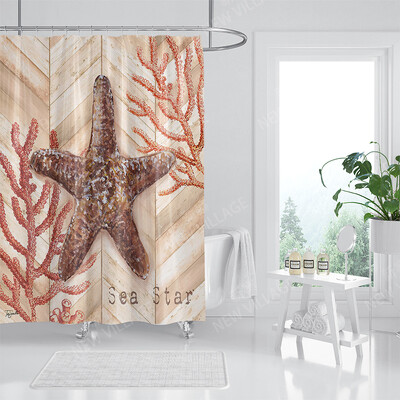 Namų vandeniui atsparaus audinio vonios užuolaidų priedai 90x200 dušo užuolaidos 240 * 200 Atlantis stiliaus dušo užuolaidos