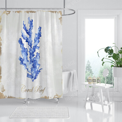 Namų vandeniui atsparaus audinio vonios užuolaidų priedai 90x200 dušo užuolaidos 240 * 200 Atlantis stiliaus dušo užuolaidos