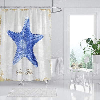 Namų vandeniui atsparaus audinio vonios užuolaidų priedai 90x200 dušo užuolaidos 240 * 200 Atlantis stiliaus dušo užuolaidos