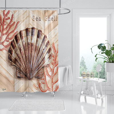 Namų vandeniui atsparaus audinio vonios užuolaidų priedai 90x200 dušo užuolaidos 240 * 200 Atlantis stiliaus dušo užuolaidos