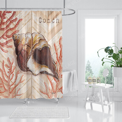 Namų vandeniui atsparaus audinio vonios užuolaidų priedai 90x200 dušo užuolaidos 240 * 200 Atlantis stiliaus dušo užuolaidos