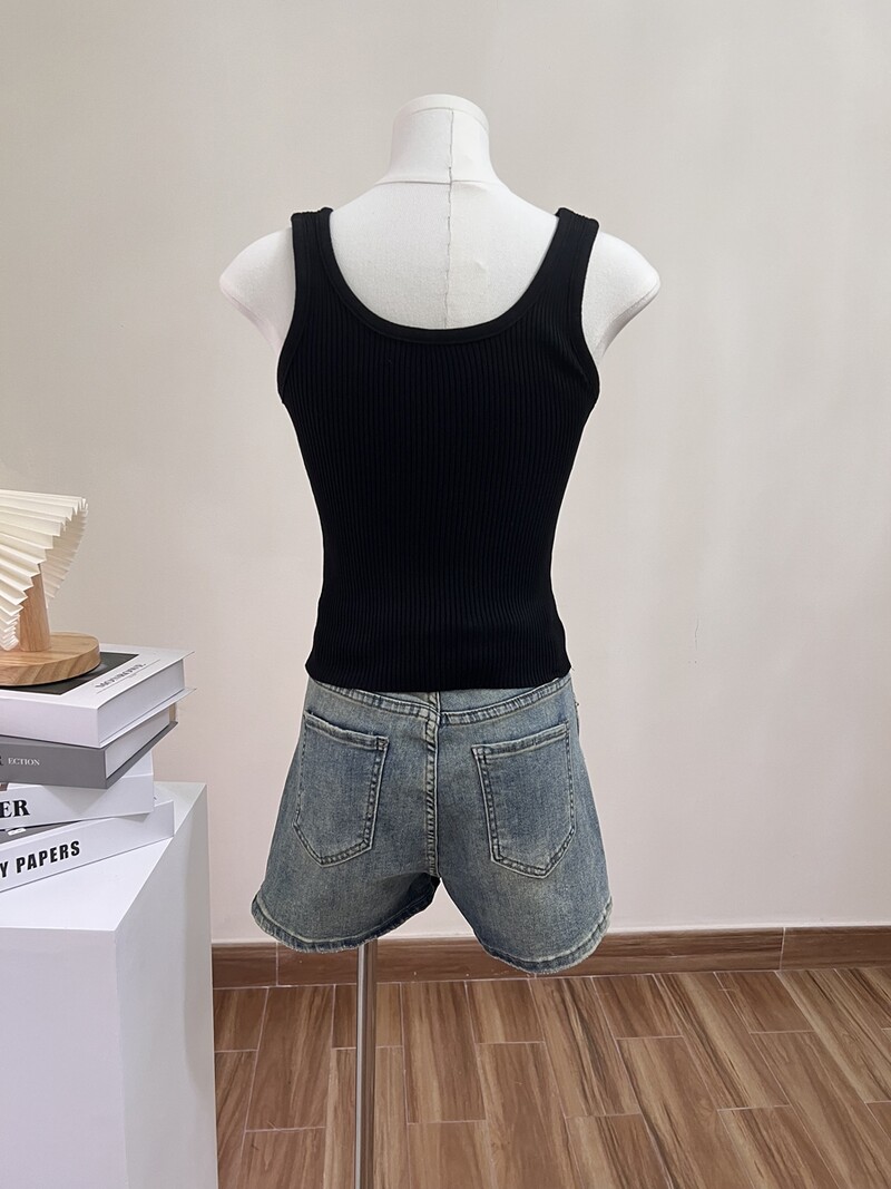 Tridimensional Flower Sexy Femei Camisole Summer Slimming Design Tank Top fără mâneci