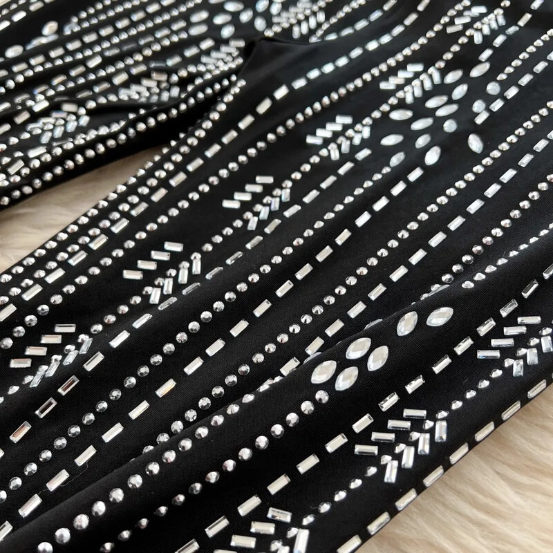 Vintage V-veida kakla apkakles, kalnu strēles, bez piedurknēm, seksīgs kombinezons bez aizmugures High Street Streetwear bikses, rudens apģērbs, sieviešu apģērbs