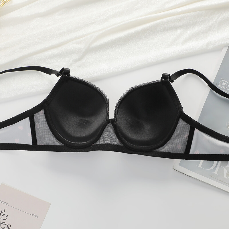 Divdaļīgs sieviešu apakšveļas komplekts ar ziedu apdruku, 3/4 krūzes kapuci, saliktu un atbilstošu trīsstūrveida apakšveļu Sexy LingerieA2169