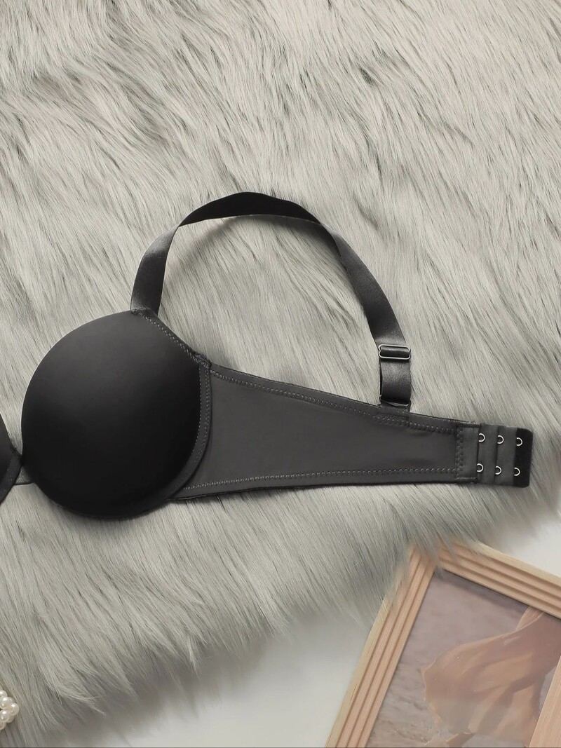 Set de lenjerie sexy pentru femei Viomisha Sutien cu push up pentru dama de culoare solidă, cupe 3/4, lenjerie intimă confortabilă, set de chiloți SL