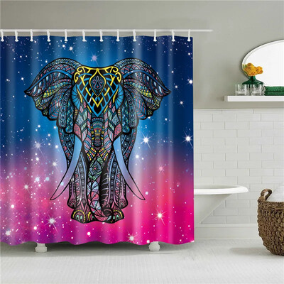 Lijepe životinje Mačke Psi Žirafe Zečevi Zavjese za tuširanje Frabic Vodootporne poliesterske zavjese za tuširanje Kupaonska zavjesa s kukama