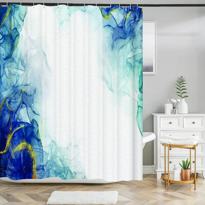 Mramorna valovita zavjesa za tuširanje Apstraktna prugasta vodootporna zavjesa za kupaonicu za kućni dekor kupaonske zavjese od poliesterske tkanine
