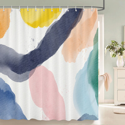 Mramorna valovita zavjesa za tuširanje Apstraktna prugasta vodootporna zavjesa za kupaonicu za kućni dekor kupaonske zavjese od poliesterske tkanine