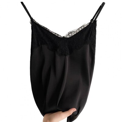 Sieviešu veste, mežģīņu blūze bez piedurknēm, topi bez aizmugures.