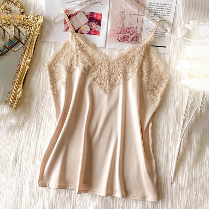 Sieviešu veste, mežģīņu blūze bez piedurknēm, topi bez aizmugures.