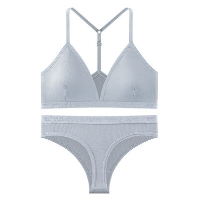 Sieviešu krūšturu komplekts apakšbiksītes Sexy Push Up Bralette Sieviešu Fitness Bezšuvju Apakšveļa Sporta Apakšveļa Krūštura komplekts Crop Tops S-XL