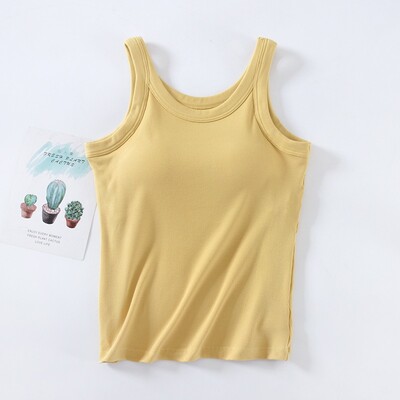 Basic Solid naiste pehme soonikuga hingav paak, sisseehitatud rinnahoidjaga Slim Fit ühes tükis sisemine välimine kantav põhjavest