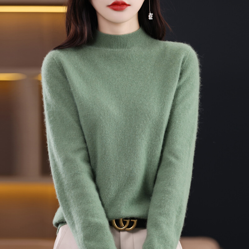 Pulover Cașmir Femei 100% Lână Merinos Iarnă Femei Tricotat Femeie Pulover Top Iarna Călduș Femei 2024 Nou