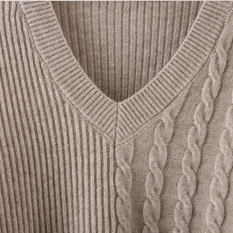 Naiste V-kaelusega Irregularity Pullover Sviiter+kõrge vöökoht lahtised laiad püksid, kootud 2-osalised komplektid Sügistalvine moekomplekt A49