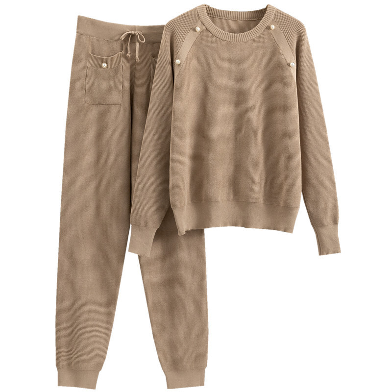 Sieviešu ikdienišķas trikotāžas bikses, 2 daļ. komplekti, rotājumi, puloveri, tērpi, skriešanas bikses, kostīmi, pavasara sieviešu sporta bikses, konjuntos