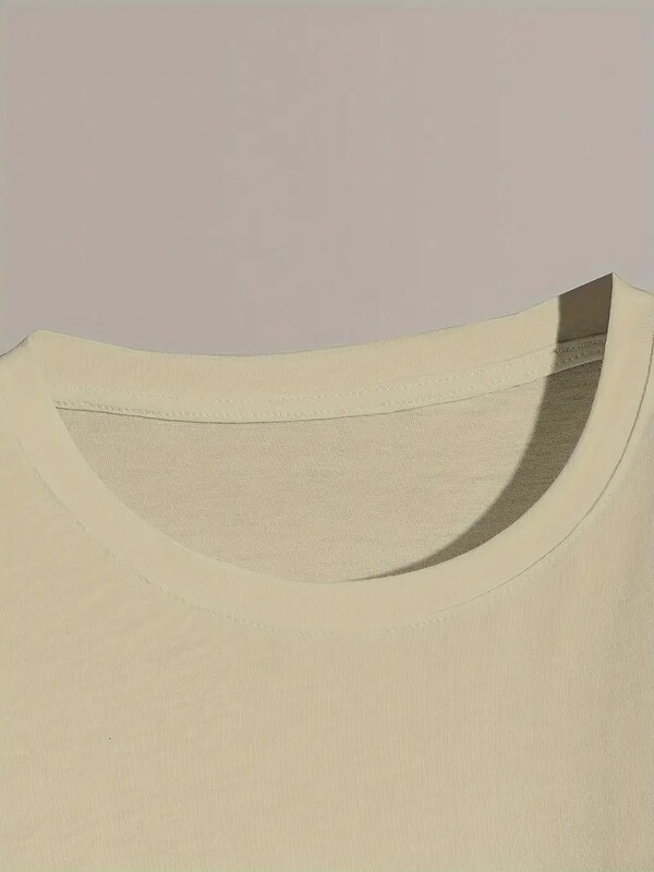 Suvine stiilne Los Angelese puhtast puuvillast T-särk: mugavalt istuv, vastupidav ja kergesti hooldatav kaelus – ideaalne igapäevaseks kandmiseks või puhkuseks