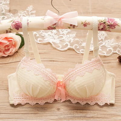 Vintage tüdrukute rinnahoidjakomplekt Seksikad õhukesed rinnahoidjad Naiste õmblusteta rinnahoidja madala vöökohaga Fitness aluspesu komplekt Reguleeritav ruuduline pesu