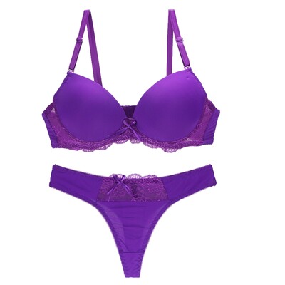 Nouvelle Seamless BCDE Cup Žensko donje rublje Intimates Čipkaste tange Komplet donjeg rublja Seksi plavo ružičasto ljubičasto bijeli grudnjak Gaćice