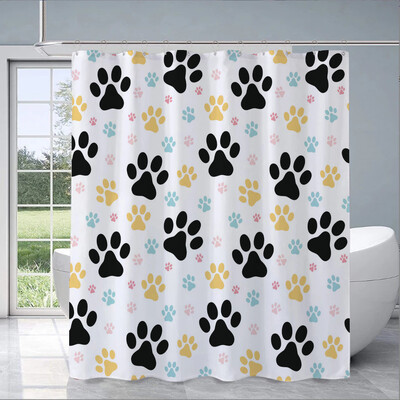 Perdele cu amprentă de animale în baie Accesorii pentru perdea de duș Baie Dormitoare Impermeabil Umbra țesătură pentru casă Produse opace