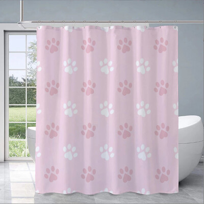 Perdele cu amprentă de animale în baie Accesorii pentru perdea de duș Baie Dormitoare Impermeabil Umbra țesătură pentru casă Produse opace