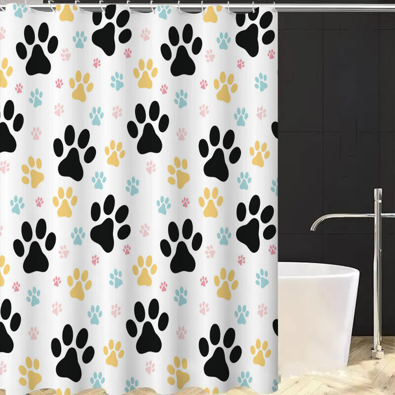 Perdele cu amprentă de animale în baie Accesorii pentru perdea de duș Baie Dormitoare Impermeabil Umbra țesătură pentru casă Produse opace