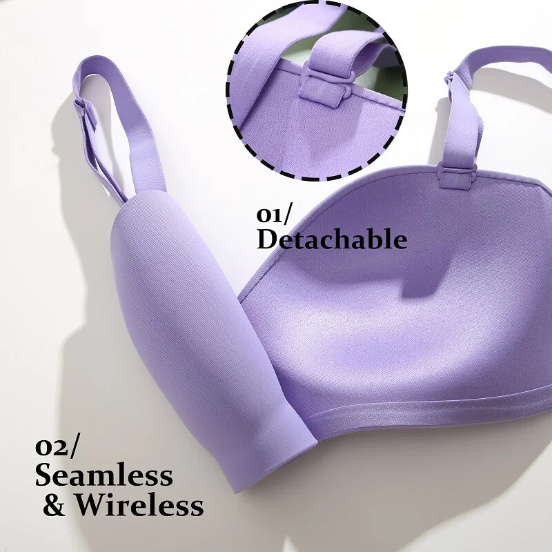 Sutiene sexy fără cusături pentru femei, sutien ajustabil push up fără oțel, lenjerie de corp confortabilă pentru femei, lenjerie de culoare solidă, bralette