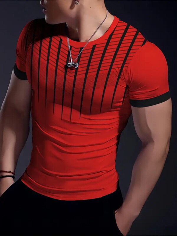 Daily Leisure Sports Tricou respirabil pentru bărbați Agrement în aer liber Top pentru bărbați cu mâneci scurte La modă Tricou pentru bărbați S-6XL